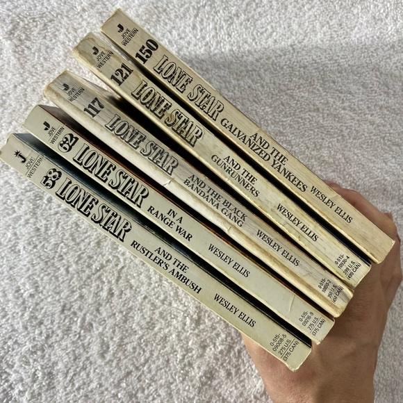 Vintage Lone Star Action Western Romance Novel x5 - Picture 13 of 16